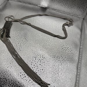 Fashion Silver Tone Multi Chains Tassel Pave Rhinestones Y Drop Necklace 21”